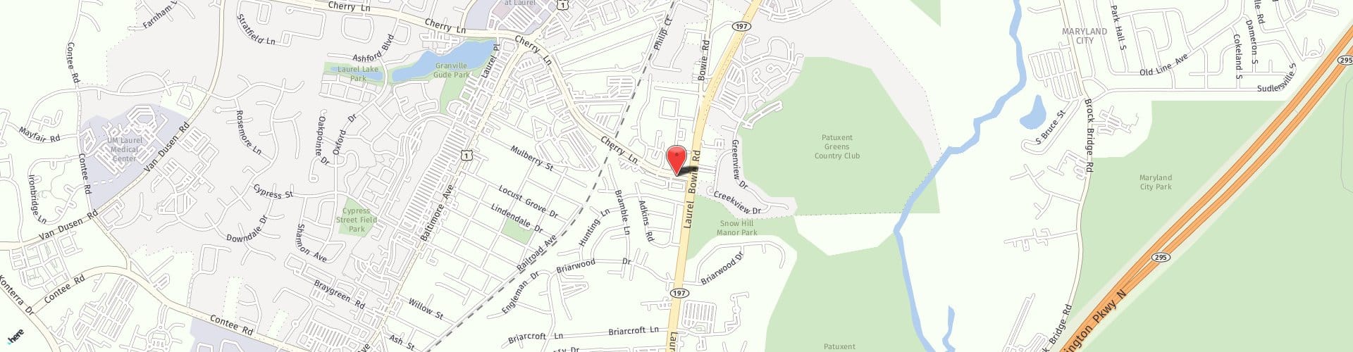 Location Map: 9201 Cherry Lane Laurel, MD 20708