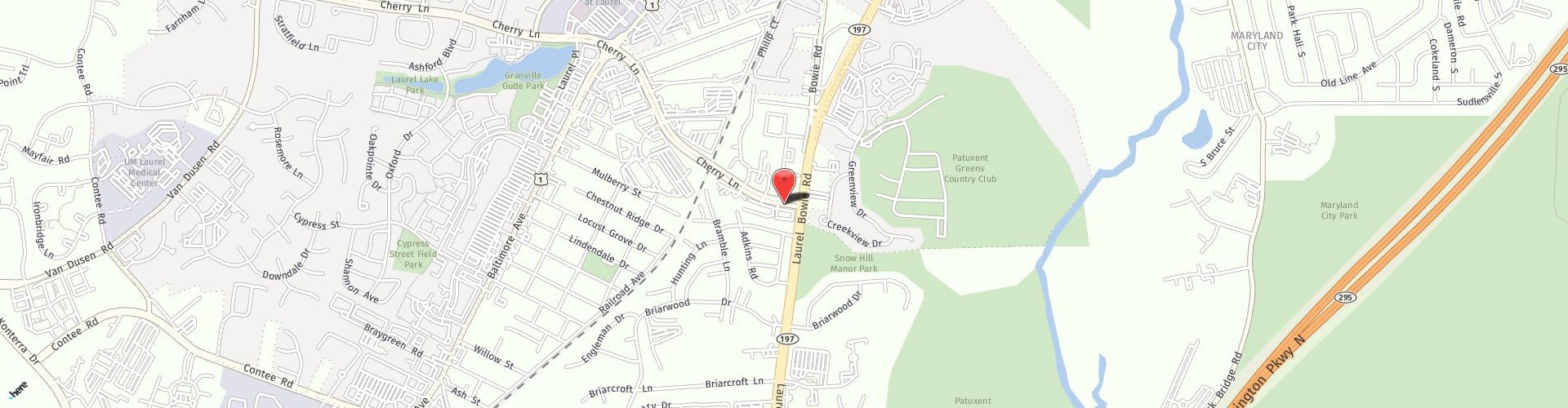 Location Map: 9201 Cherry Lane Laurel, MD 20708